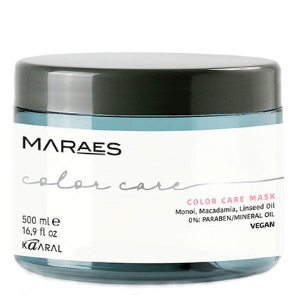 Kaaral Maraes Color Care Mask - Маска для окрашенных волос с маслом макадамии и льняным маслом