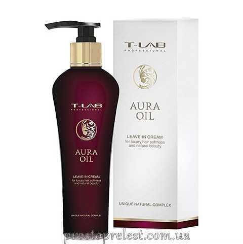 T-Lab Professional Aura Oil Leave-In Cream - Несмываемый крем для роскошной мягкости и натуральной красоты волос