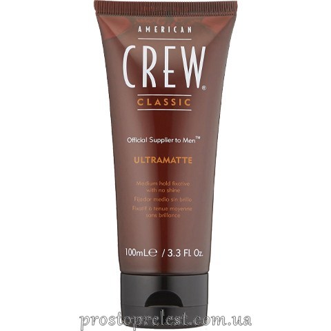 American Crew Ultramatte - Крем для стайлінгу середньої фіксації без блиску