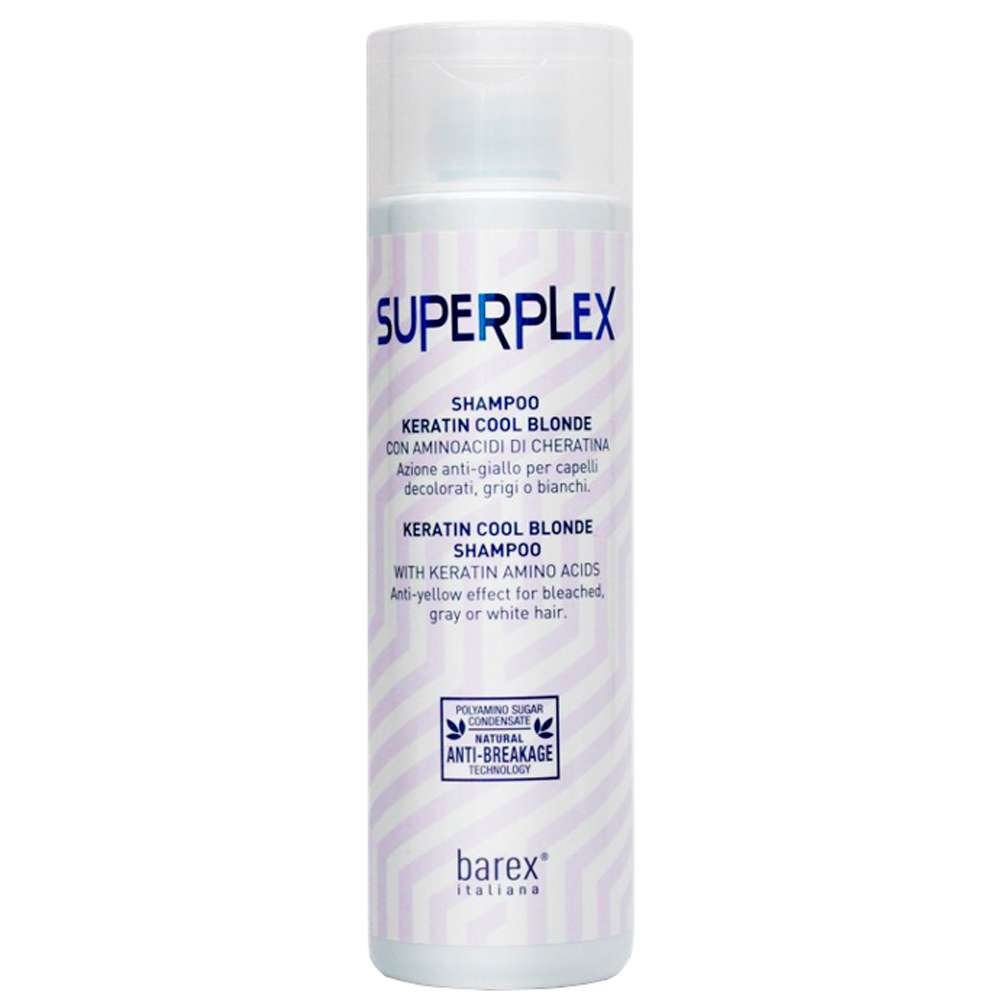 Barex Italiana Superplex Keratin Cool Blonde Shampoo — Кератиновий шампунь Холодний блонд