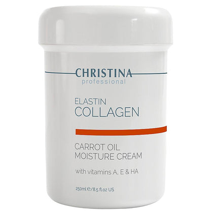 Christina Elastin Collagen Carrot Oil Moisture Cream with Vit. A, E &amp; HA - Зволожуючий крем з морквяним маслом, колагеном і еластином для сухої шкіри