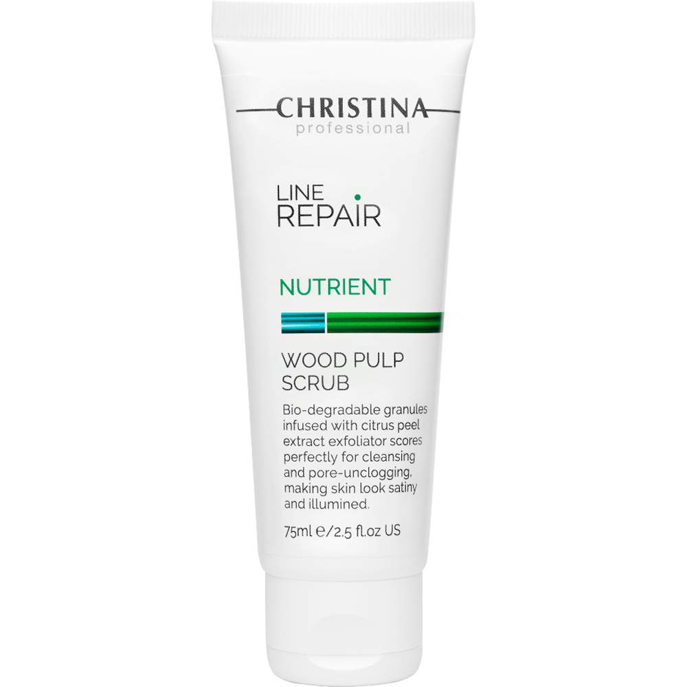 Скраб із целюлозою деревинною - Christina Line Repair Nutrient Wood Pulp Scrub