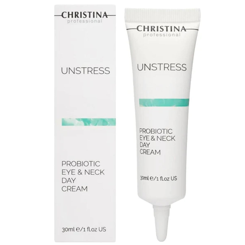 Christina Unstress Probiotic Day Cream For Eye &amp; Neck - Денний крем-пробіотик для шкіри повік і шиї