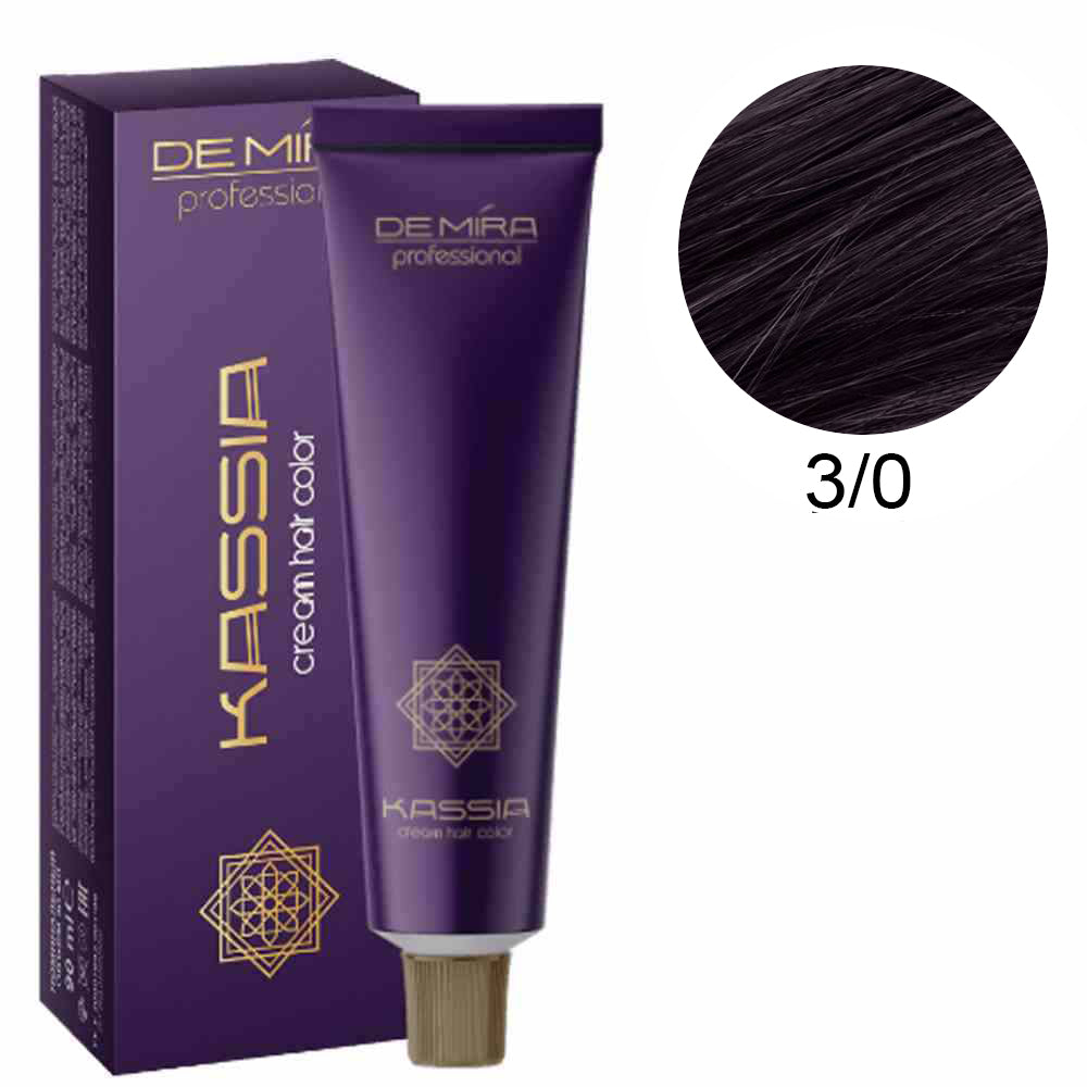 Професійна стійка крем-фарба 90мл - DeMira Professional Kassia Cream Hair Color 90ml