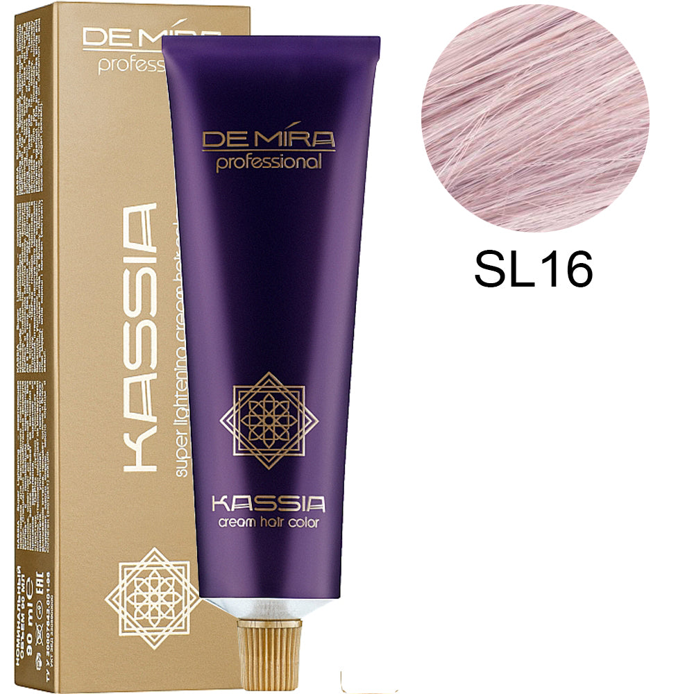 Професійна стійка крем-фарба 90мл - DeMira Professional Kassia Super Lightening Cream Hair Color 90ml