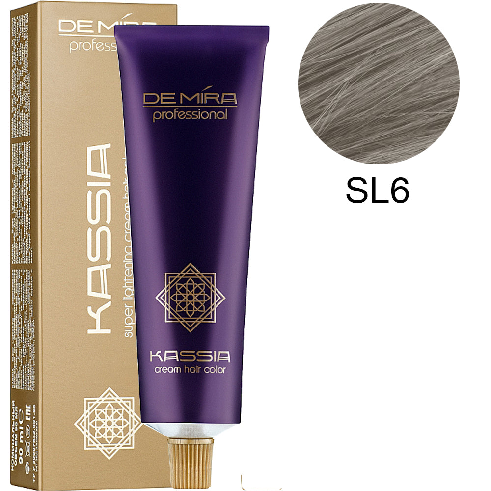 Професійна стійка крем-фарба 90мл - DeMira Professional Kassia Super Lightening Cream Hair Color 90ml