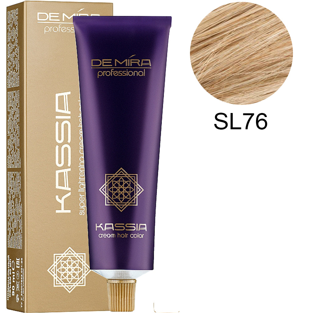 Професійна стійка крем-фарба 90мл - DeMira Professional Kassia Super Lightening Cream Hair Color 90ml