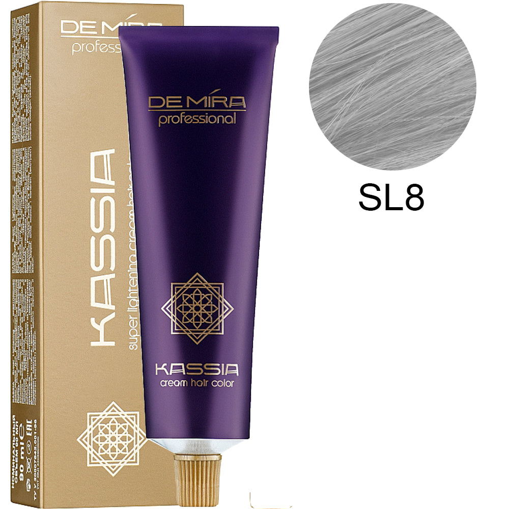 Професійна стійка крем-фарба 90мл - DeMira Professional Kassia Super Lightening Cream Hair Color 90ml