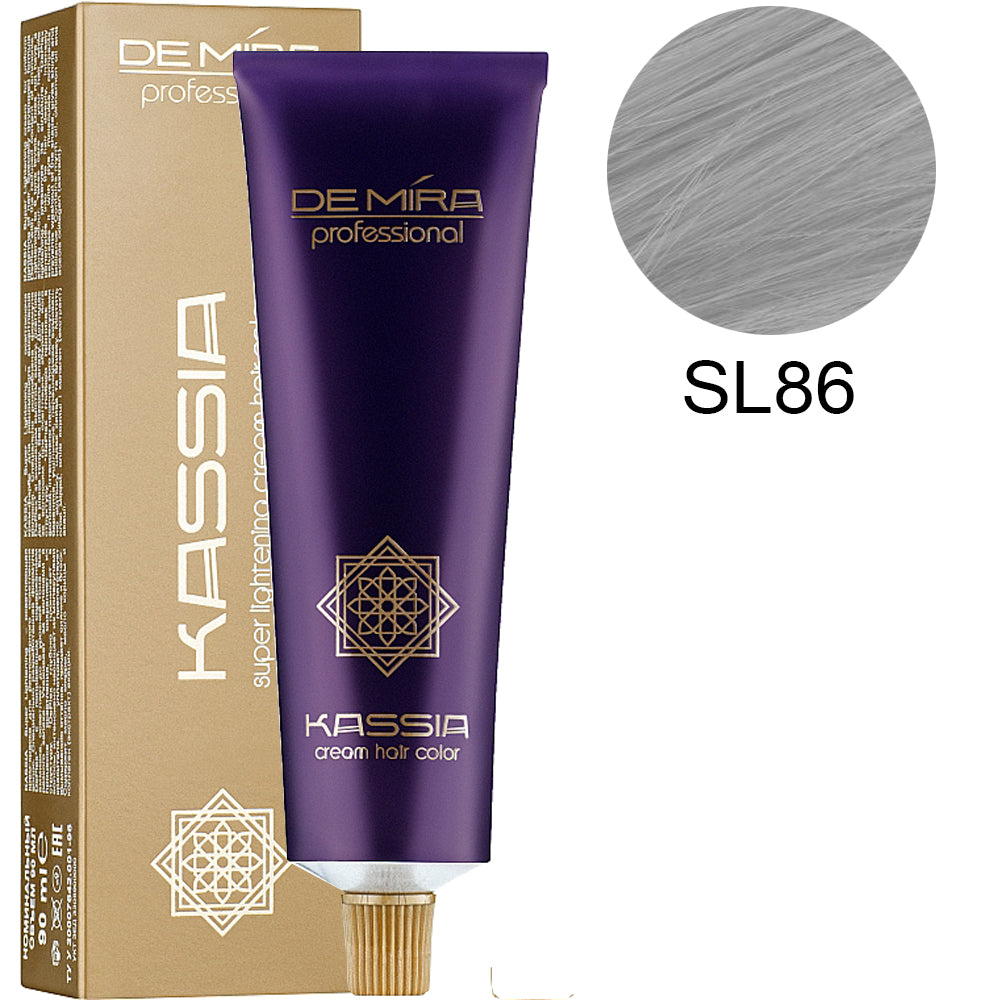 Професійна стійка крем-фарба 90мл - DeMira Professional Kassia Super Lightening Cream Hair Color 90ml