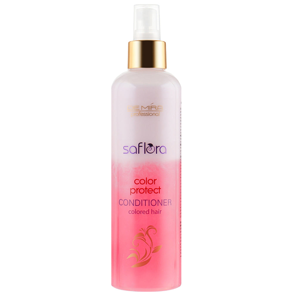 Двофазний спрей-кондиціонер для збереження кольору волосся - Demira Professional Saflora Color Protect Conditioner