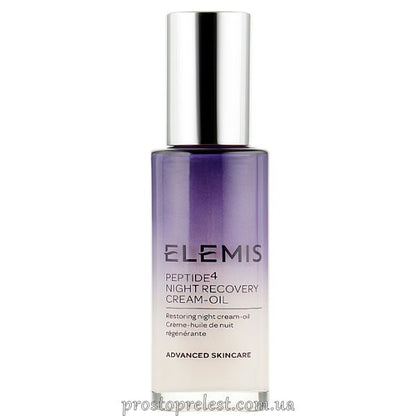 Elemis Peptide4 Night Recovery Cream-Oil - Нічна крем-сироватка