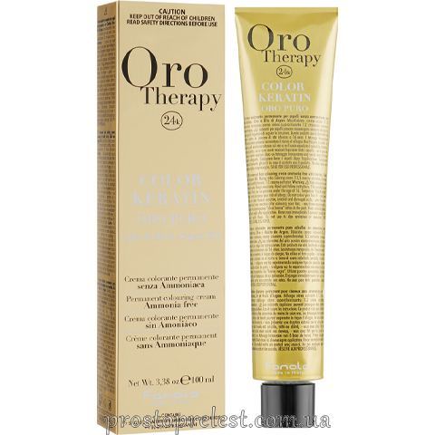 Fanola Oro Therapy Color Keratin - Безаммиачная крем-краска 100 мл