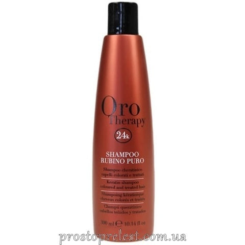 Fanola Oro Therapy Shampoo Rubino Puro - Рубіновий шампунь з кератином для фарбованого волосся