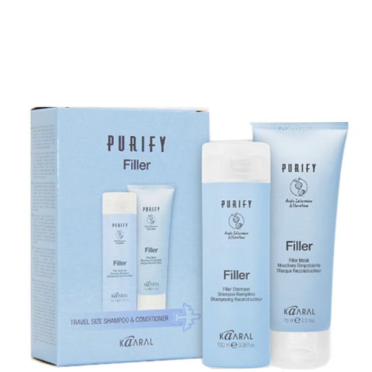 Набір для інтенсивного догляду і наповнення волосся - Kaaral Purify Filler Travel Kit