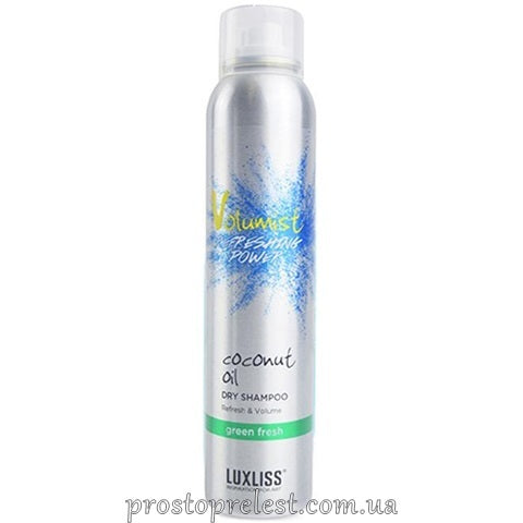 Luxliss Volumist Coconut Oil Dry Shampoo Green Fresh - Сухий шампунь Зелена свіжість