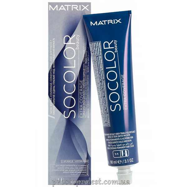 Перманентна фарба для зафарбовування сивини 90 мл - Matrix SoColor Extra Coverage
