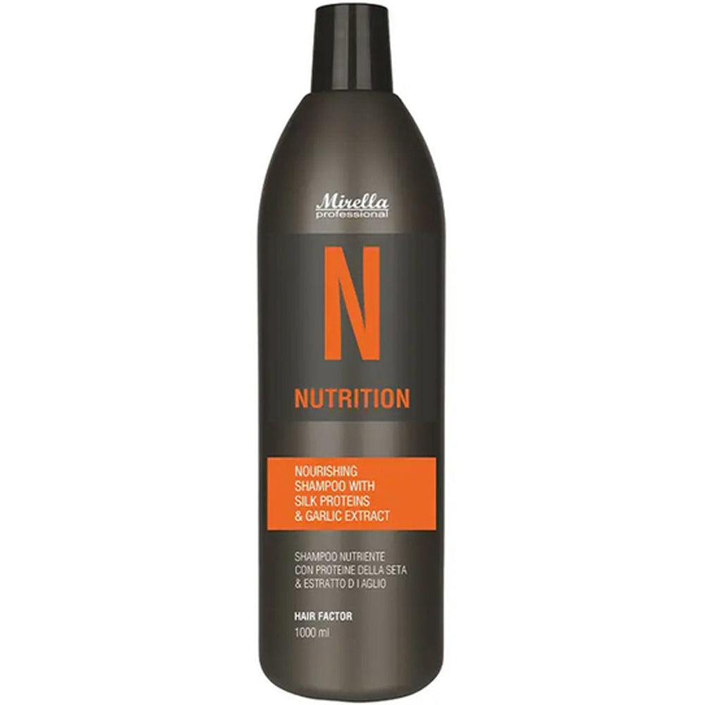 Mirella Professional N Nourishing Shampoo - Живильний шампунь з протеїнами шовку та екстрактом часнику