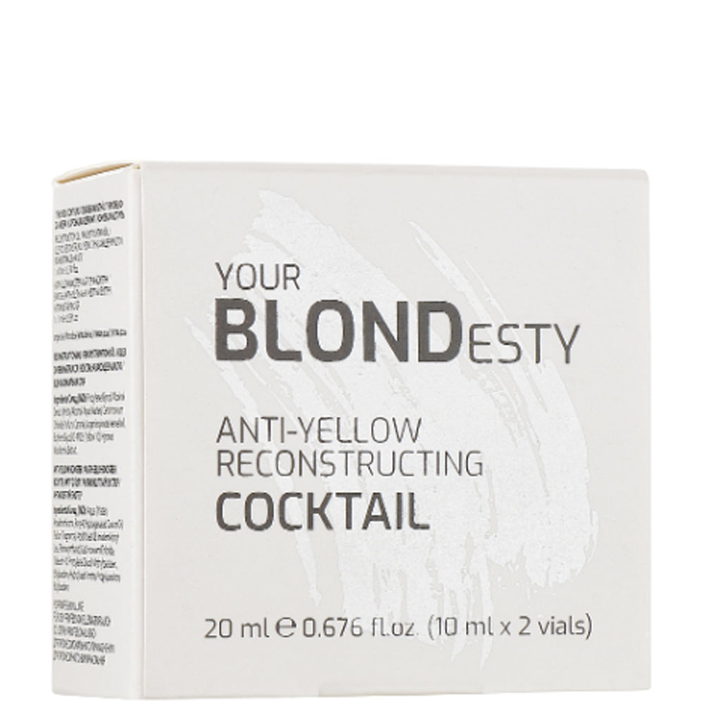 Коктейль-реконструктор для волосся з антижовтим ефектом - Mirella Professional Your Blondesty Anti-Yellow Reconstructing Cocktail