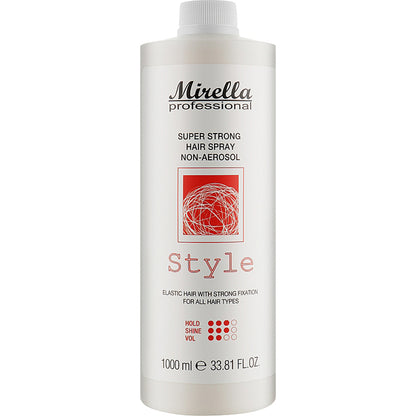 Рiдкий лак для укладання волосся - Mirella Professional Style Super Strong Hair Spray