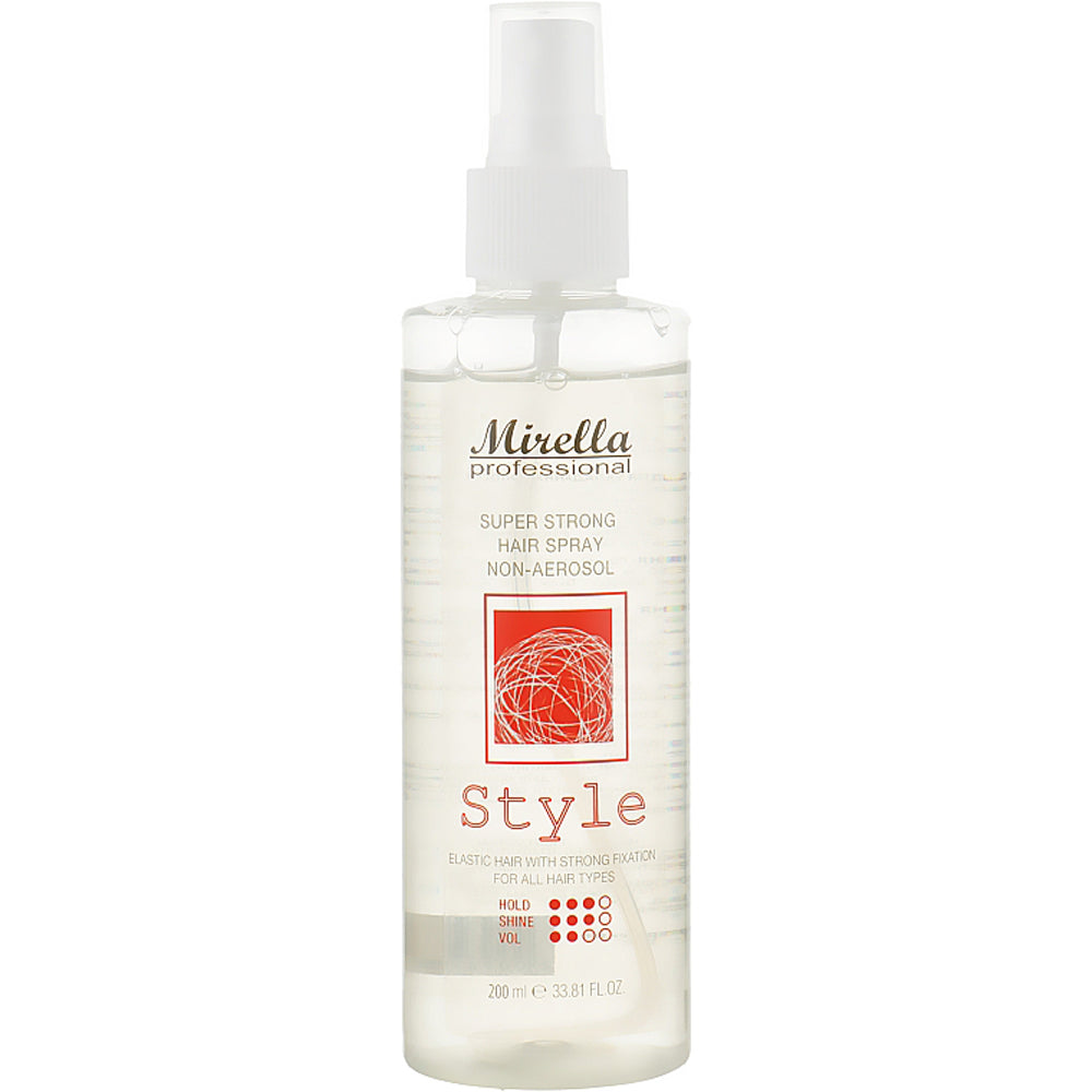 Жидкий лак для укладки волос - Mirella Professional Style Super Strong Hair Spray