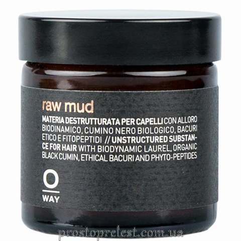 Oway Men Raw Mud - Гель для волосся екстрасильної фіксації
