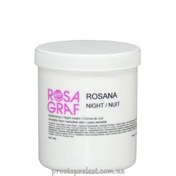 Нічний крем для чутливої шкіри - Rosa Graf Rosana 250 мл