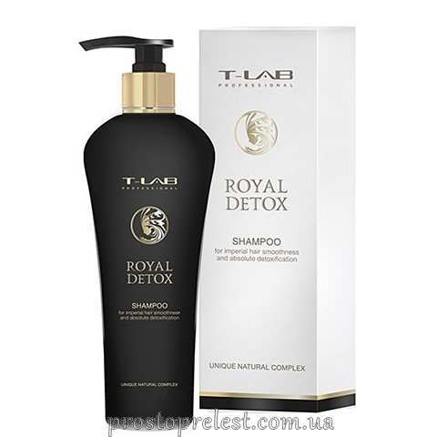 T-Lab Professional Royal Detox Shampoo - Шампунь для королівської гладкості і абсолютної детоксикації