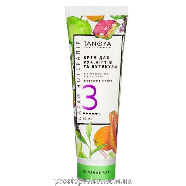 Tanoya Cream Hand and Nail - Крем для рук, нігтів і кутикули  Зелений чай
