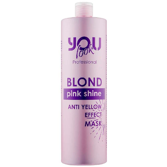 Маска для збереження кольору й нейтралізації жовто-помаранчевих відтінків - You Look Professional Blond Pink Shine Mask