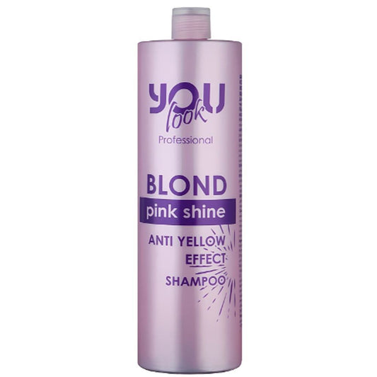 Шампунь для збереження кольору й нейтралізації жовто-помаранчевих відтінків - You Look Professional Blond Pink Shine Shampoo