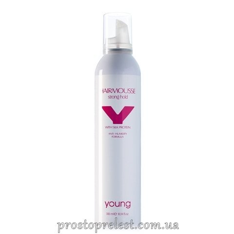 Young Hair Mousse Strong Touch - Мус для волосся екстрасильної фіксації