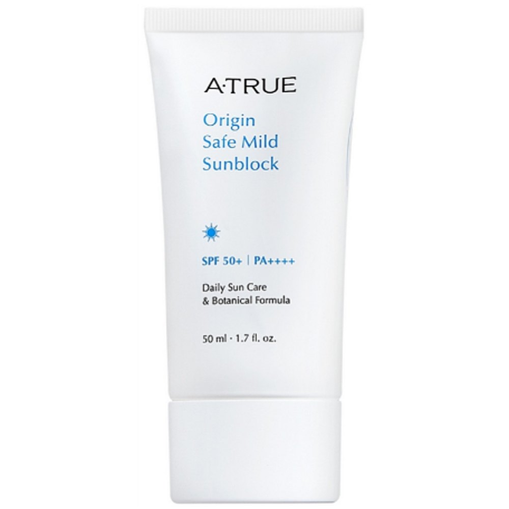 Безопасный мягкий солнцезащитный крем A-True Origin Safe Mild Sunblock SPF50+/PA+++