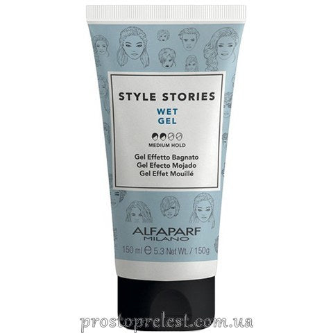 Alfaparf Style Stories Wet Gel – Гель середньої фіксації для ефекту мокрого волосся
