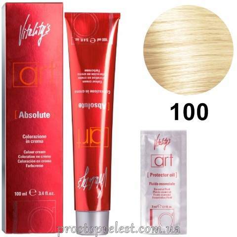 Vitality’s Art Absolute Colour Cream (Blond) - Стійка крем-фарба ультра блонд з масляним коктейлем 100 мл