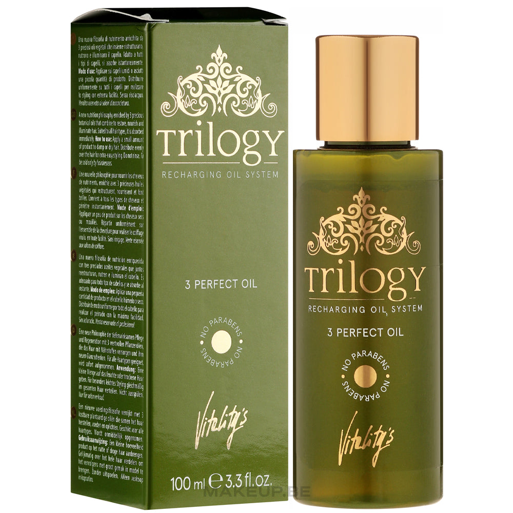 Vitality’s Trilogy 3 Perfect Oil - Питательное масло для волос